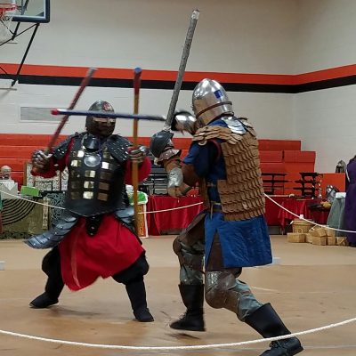 Two heavy fighters during a tourney